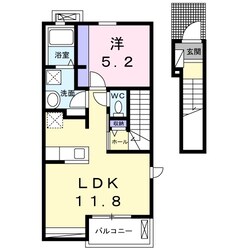 フレスカＢの物件間取画像